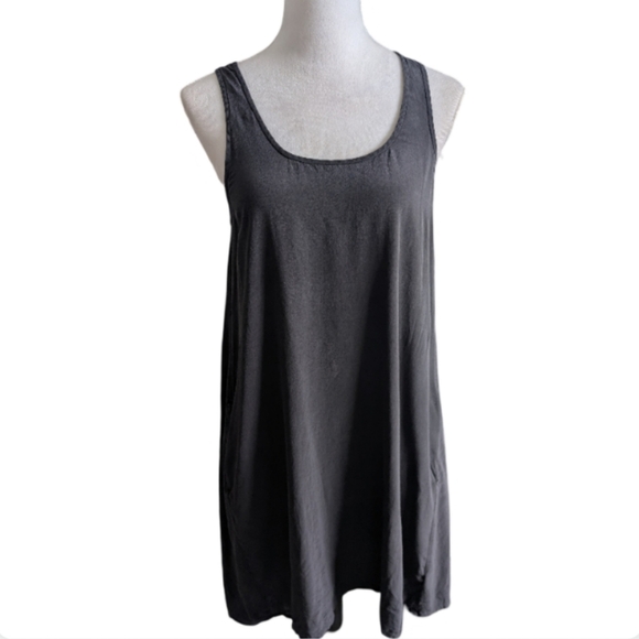 ❌Everlane 100% Silk The Tank Dress with Pockets Charcoal Gray Size Small - Picture 12 of 14
